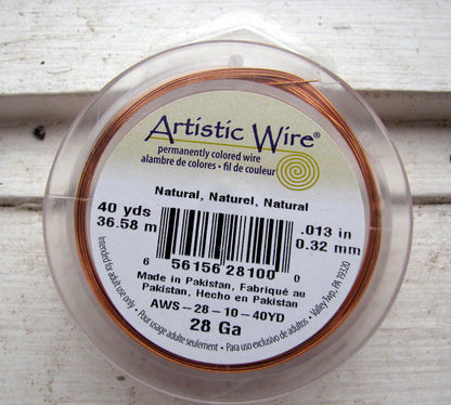 Artistic Wire 28 Ga - Natural, 1 rulle