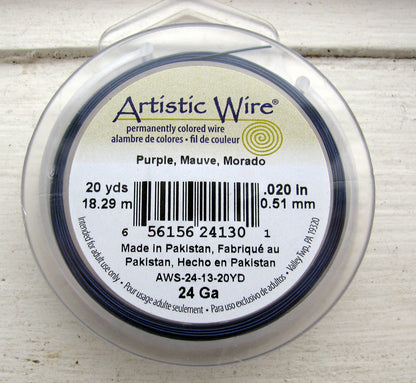 Artistic Wire 24 Ga - Purple, 1 rulle