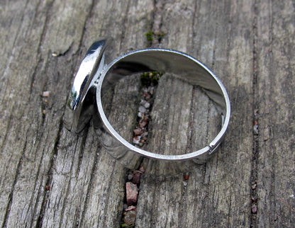 Ringstomme Silverfärgad - Ram rund 12mm, 1 styck