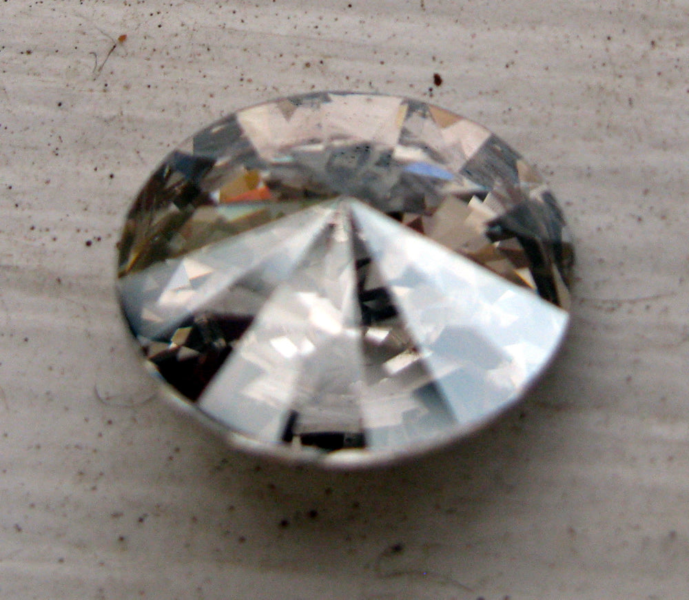 Swarovski crystals Rivoli - Crystal Silver Shade Foiled 14mm