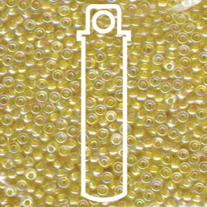 Miyuki seed beads - Light Yellow Lined Crystal AB 8/0