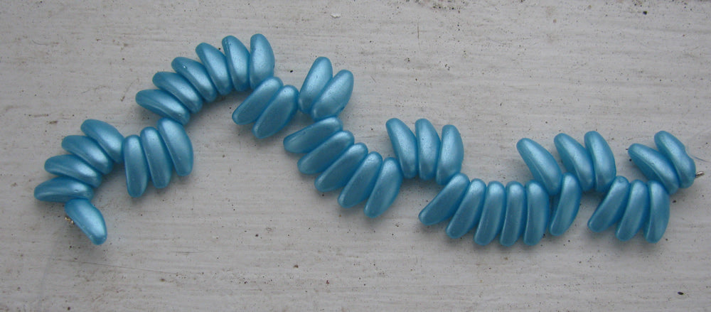 Chili Bead - Pastel Aqua, 1 sträng