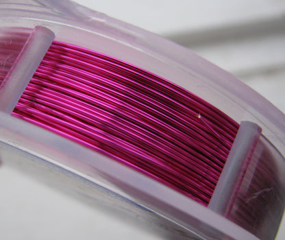 Artistic Wire 24 Ga - Fuchsia Silverplated, 1 rulle