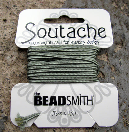 Soutache band - Sage, 1 förpackning (3 yards)