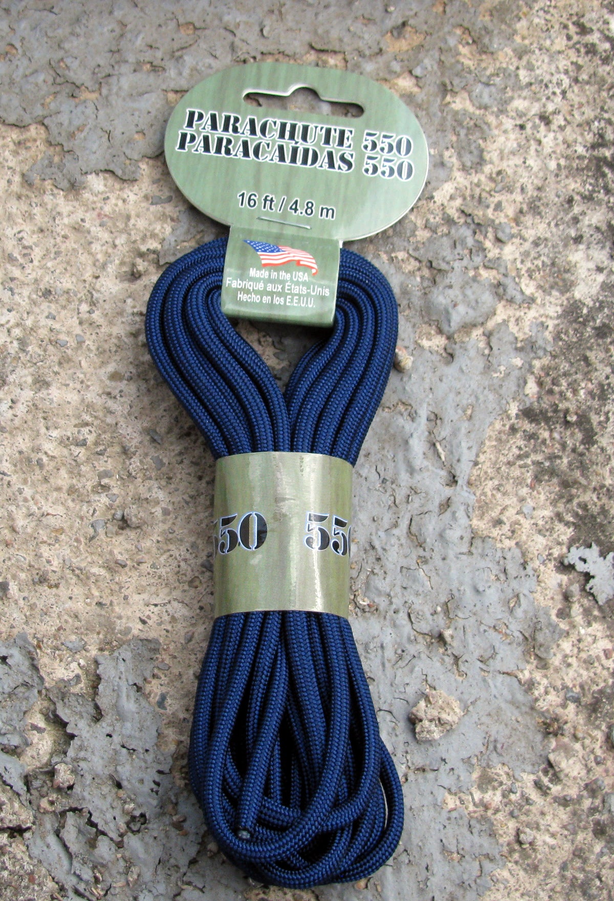 Paracord 550 - Navy 4mm, 4,8 m