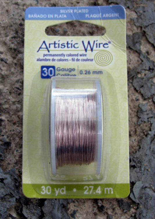 Artistic Wire 30 Ga - Silver pläterad, Rose Gold Color, 1 rulle