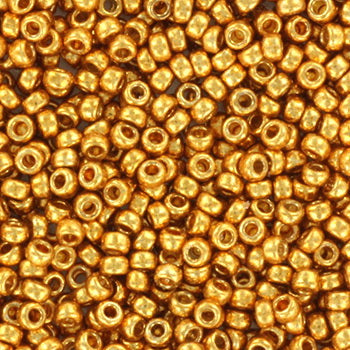 Miyuki seed beads - Duracoat Galvanized Yellow Gold 15/0