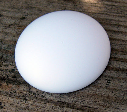 Luna Cabochon - Opaque White 24 mm, 1 styck