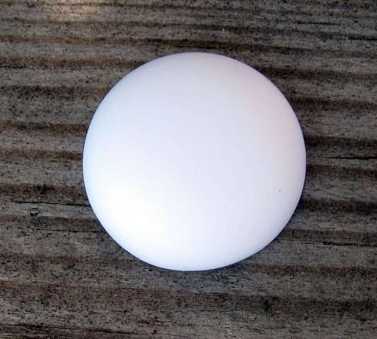 Luna Cabochon - Opaque White 18 mm, 1 styck