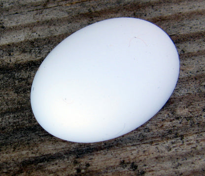 Luna Cabochon Oval - Opaque White 18,5x13,5 mm, 1 styck