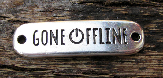 Connector Silverfärgad - Gone Offline 38x10mm, 1 styck