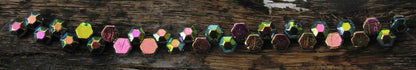 Honeycomb Jewel - Crystal Full Vitrail 6mm, 1 sträng