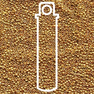 Miyuki seed beads - Galvanized Yellow Gold 15/0