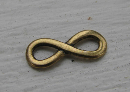 Connector infinity - Evighetstecken liten bronsfärgad 15x6mm , 1 styck