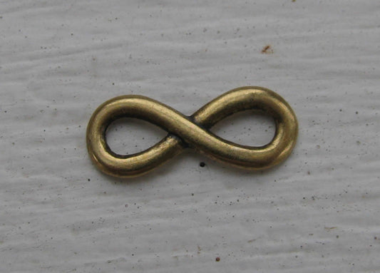 Connector infinity - Evighetstecken liten bronsfärgad 15x6mm , 1 styck