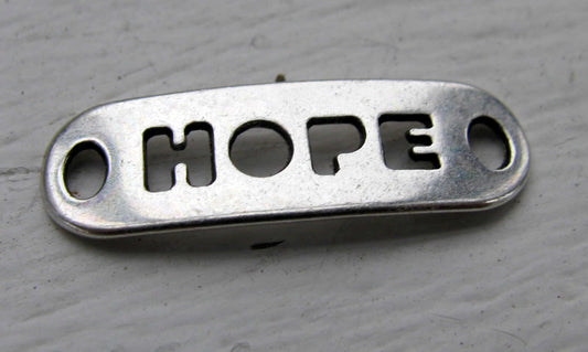 Connector Silverärgad - Hope 24x8mm, 1 styck