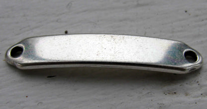 Connector - Rektangulär Silverfärgad, 35x7mm, 1 styck