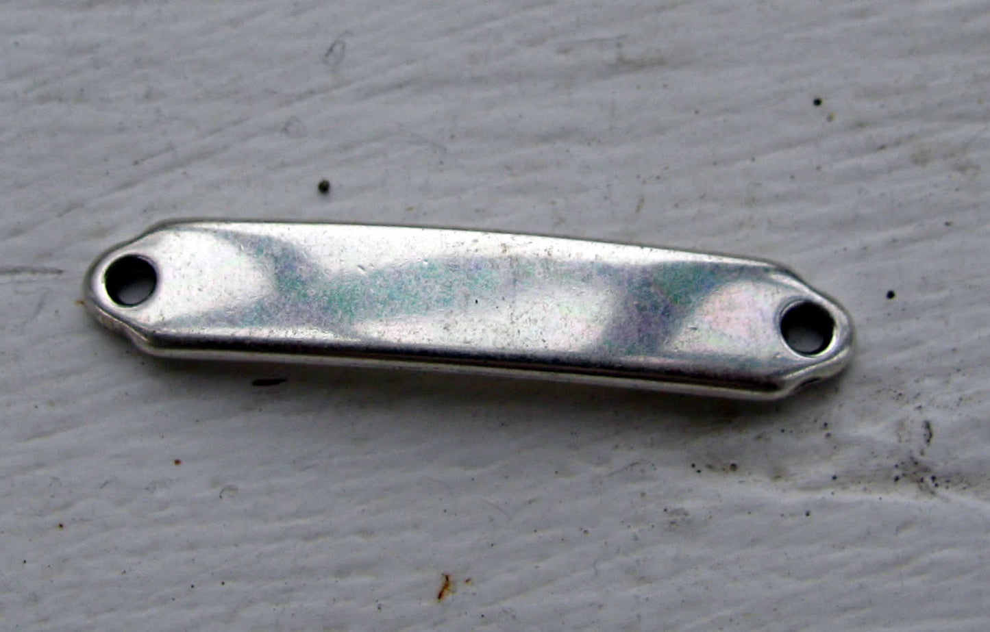 Connector - Rektangulär Silverfärgad, 35x7mm, 1 styck