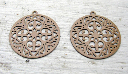 Berlock Beige - Mandala 20mm, 2 pack