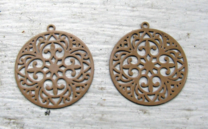 Berlock Beige - Mandala 20mm, 2 pack