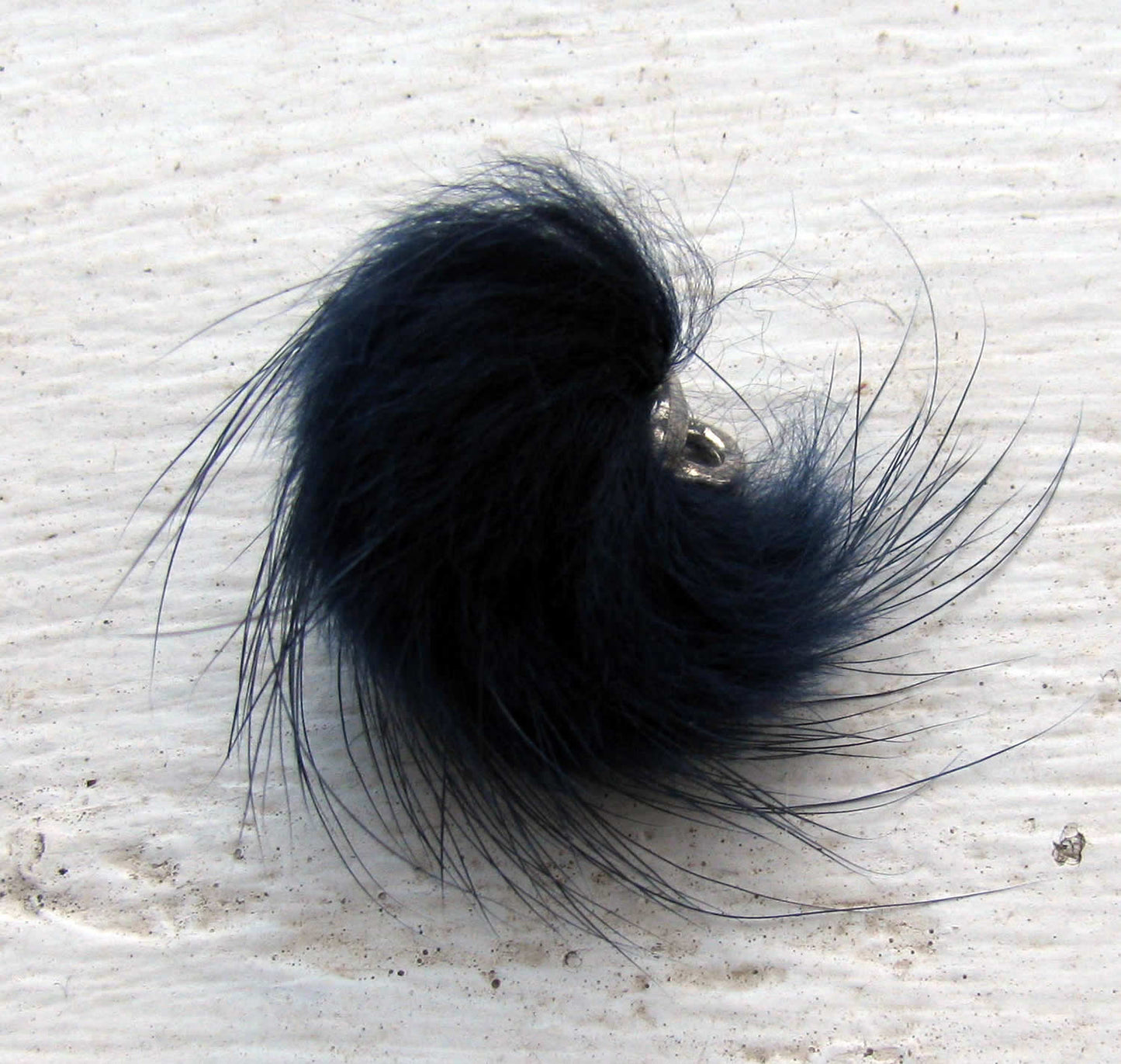 Pälstofs - Mörkblå 2,5cm, 1 styck