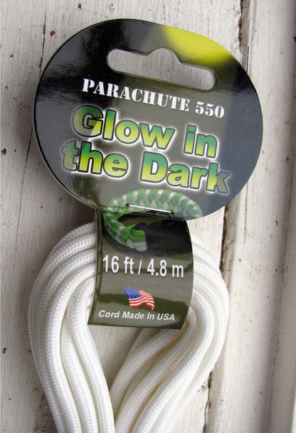 Paracord 550 - Glow in the Dark 4mm, 4,8 m