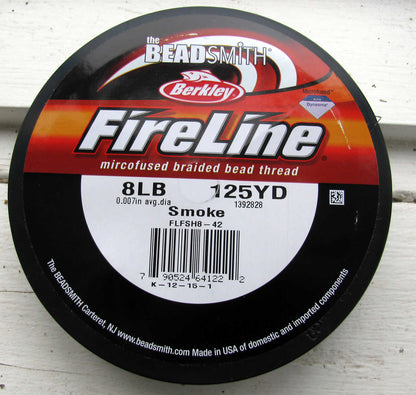 FireLine 8 LB - Smoke / Mörkgrå, 125 YD