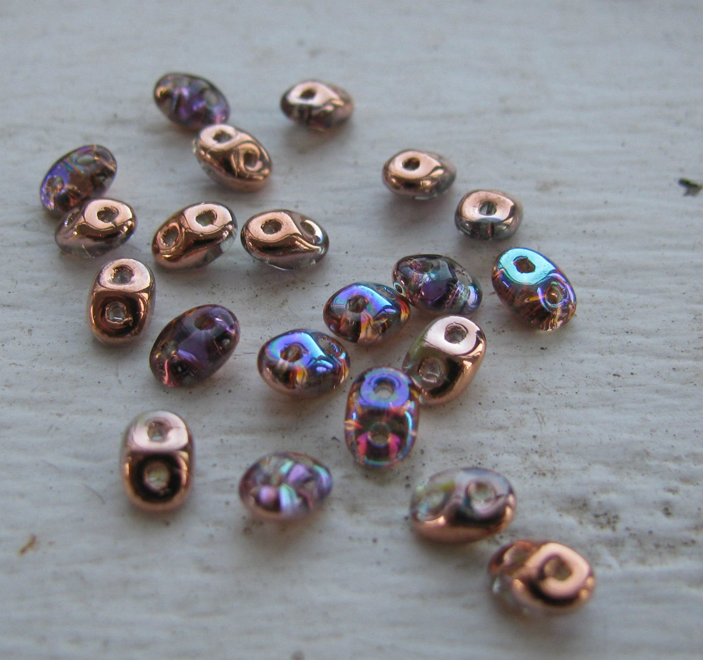 SuperDuo - Crystal Copper Rainbow, 10 gram