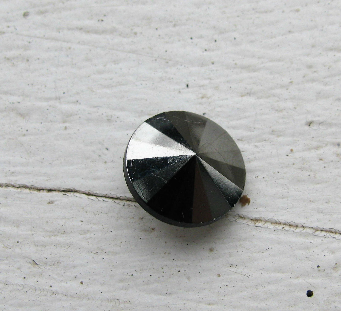 Matubo Rivoli - Jet Hematite 12mm, 1 styck