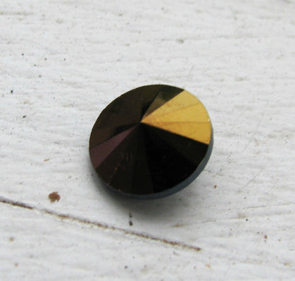 Matubo Rivoli - Jet Brown Flare 12mm, 1 styck