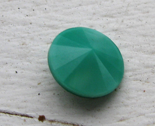 Matubo Rivoli - Turquoise Green 12mm, 1 styck