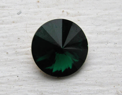 Matubo Rivoli - Emerald 14mm, 1 styck